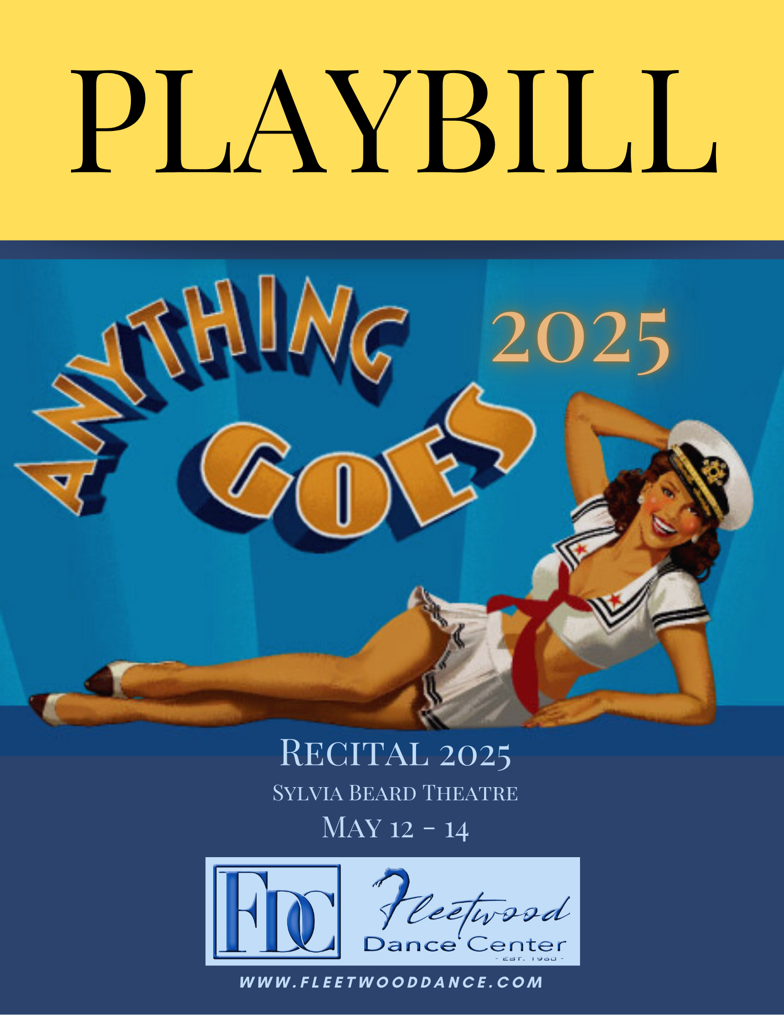 Fleetwood Playbill 2025 Cover